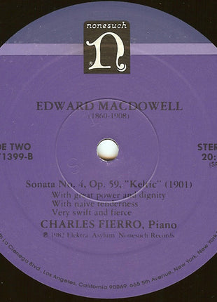 Edward MacDowell, Charles Fierro : First Modern Suite / Sonata No. 4 (LP, Album)