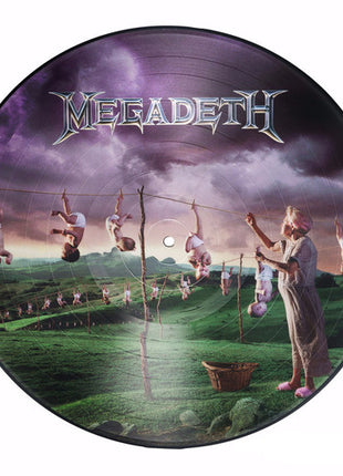 the album cover for Megadeth - Youthanasia [Limited Edition Picture Disc Vinyl]