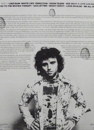 Grin Featuring Nils Lofgren : The Best Of Grin Featuring Nils Lofgren (LP, Comp, Ora)