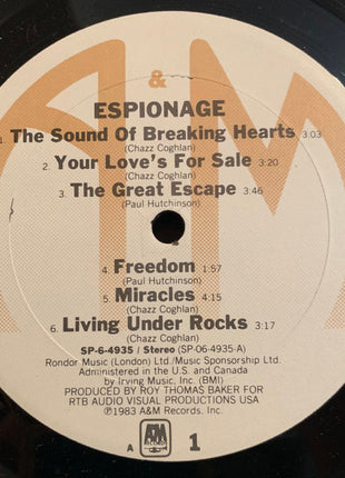 Espionage (4) : Espionage (LP, Album, A L)