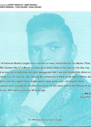 Solomon Burke : The Very Best Of Solomon Burke (CD, Comp, RE, RM, WEA)