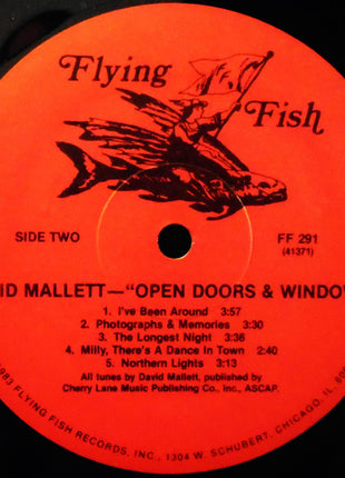 David Mallett : Open Doors And Windows (LP, Album)