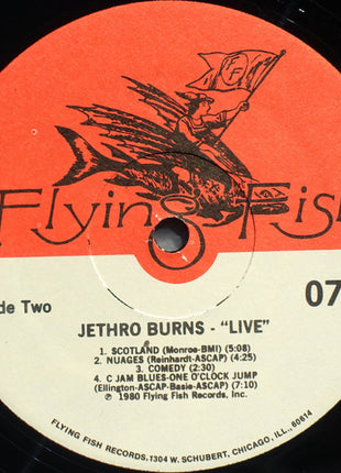 Jethro Burns : Live (LP, Album)