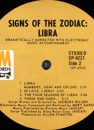 Signs Of The Zodiac : Libra (LP, Album)