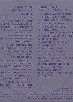 Cher : The Very Best Of Cher (2xCD, Comp, S/Edition)