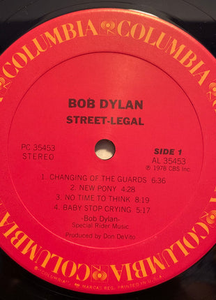 Bob Dylan : Street-Legal (LP, Album, RE, Car)