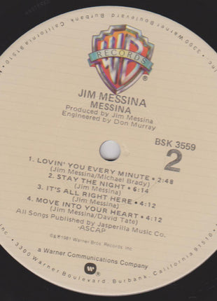 Jim Messina : Messina (LP, Album, Jac)