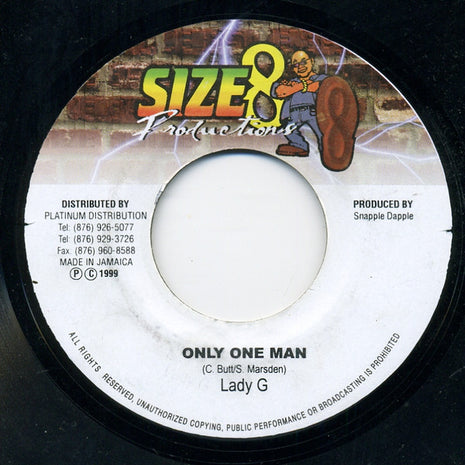 Lady G : Only One Man (7", Single)