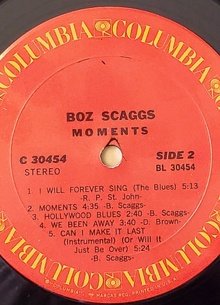 Boz Scaggs : Moments (LP, Album, Pit)