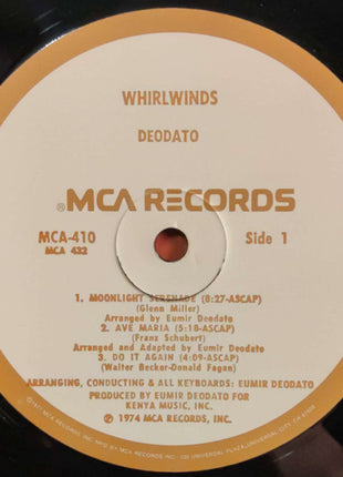 Deodato* : Whirlwinds (LP, Album, Gat)
