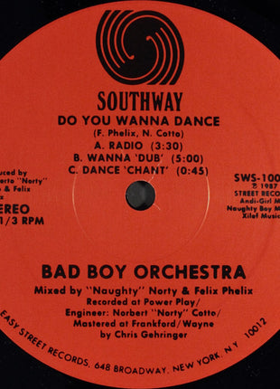 Bad Boy Orchestra : Do You Wanna Dance (12")