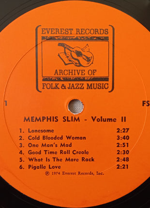 Memphis Slim : Memphis Slim - Volume II (LP, Comp, RE)