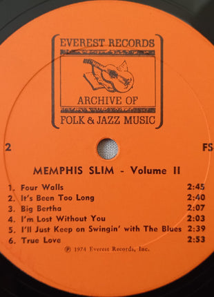 Memphis Slim : Memphis Slim - Volume II (LP, Comp, RE)