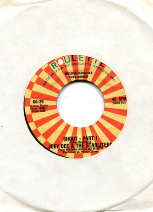 Joey Dee & The Starliters : Shout (7")