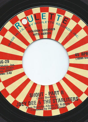 Joey Dee & The Starliters : Shout (7")