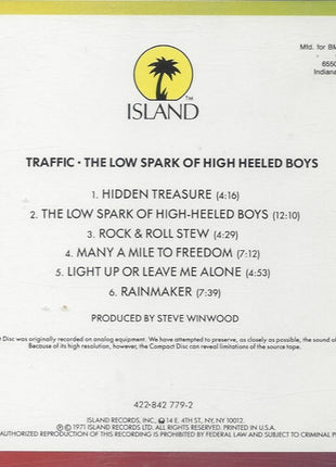 Traffic : The Low Spark Of High Heeled Boys (CD, Album, Club, RE, BMG)