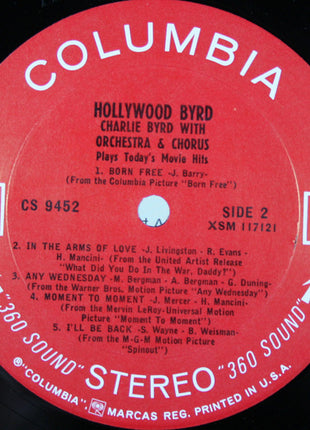 Charlie Byrd : Hollywood Byrd (LP, Album)