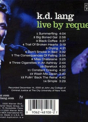 k.d. lang : Live By Request (CD, Album)