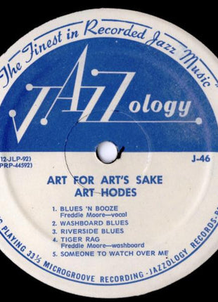 Art Hodes : Art For Art's Sake The Dixie Piano Of Art Hodes With Trio And Orchestra (LP, Album, Mono)