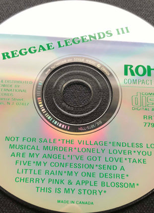 Various : Reggae Legends lll (CD, Comp)