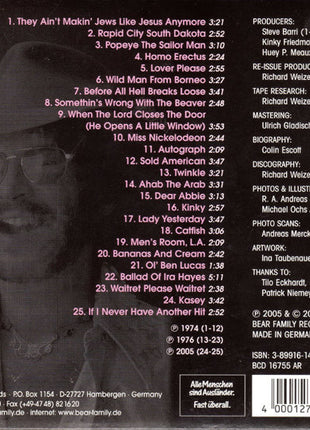 Kinky Friedman : They Ain't Makin' Jews Like Jesus Anymore (CD, Album, Comp, RE, Dig)