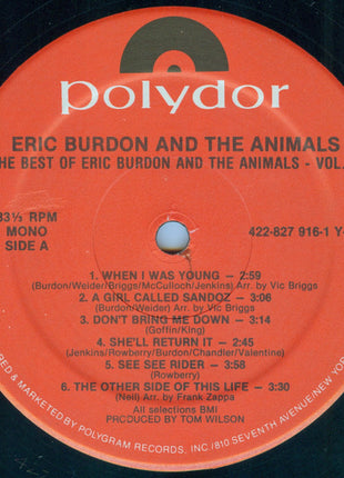 Eric Burdon & The Animals : The Best Of Eric Burdon And The Animals Vol. II (LP, Comp, Mono, RE)