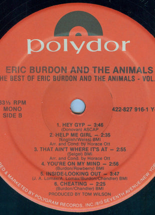 Eric Burdon & The Animals : The Best Of Eric Burdon And The Animals Vol. II (LP, Comp, Mono, RE)