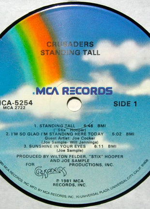 The Crusaders : Standing Tall (LP, Album, Glo)