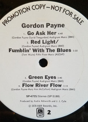 Gordon Payne : Gordon Payne (LP, Promo)