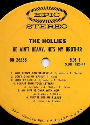 The Hollies : He Ain't Heavy, He's My Brother (LP, Album, Pit)