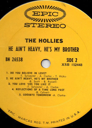 The Hollies : He Ain't Heavy, He's My Brother (LP, Album, Pit)