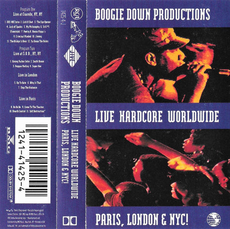 Boogie Down Productions : Live Hardcore Worldwide (Cass, Album, Liv)