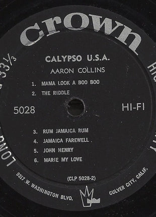 Aaron Collins : Calypso U.S.A. (LP, Album, Mono)