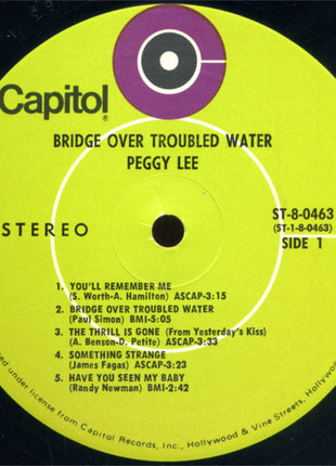 Peggy Lee : Bridge Over Troubled Water (LP, Album)