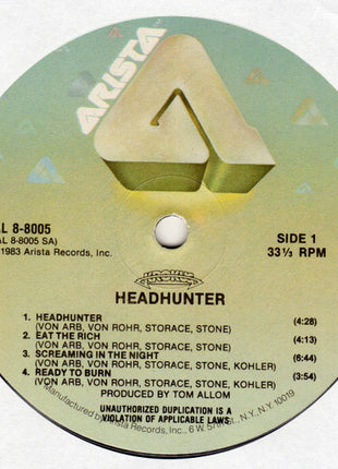 Krokus : Headhunter (LP, Album, Ind)