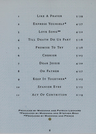 Madonna : Like A Prayer (CD, Album)