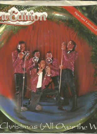 New Edition : It's Christmas (All Over The World) (7", Single, Red)