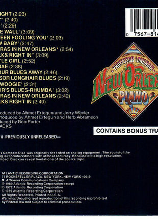 Professor Longhair : New Orleans Piano (CD, Album, RE)
