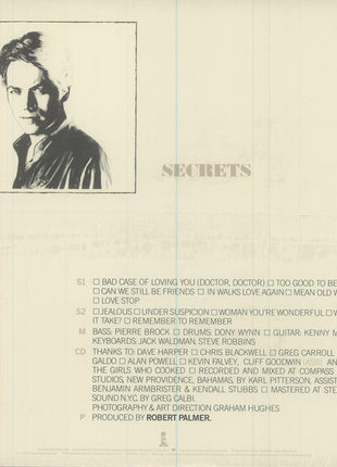 Robert Palmer : Secrets (LP, Album, RE)