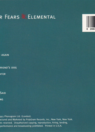 Tears For Fears : Elemental (CD, Album, Club)