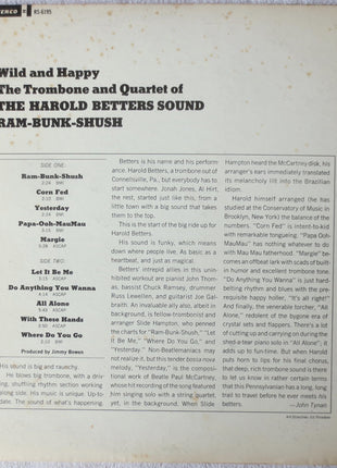 Harold Betters : Ram-Bunk-Shush (LP, Album)