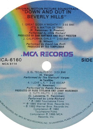 Various : Down And Out In Beverly Hills (Original Motion Picture Soundtrack) (LP, Album)