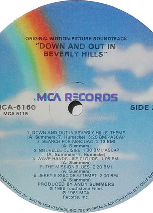 Various : Down And Out In Beverly Hills (Original Motion Picture Soundtrack) (LP, Album)