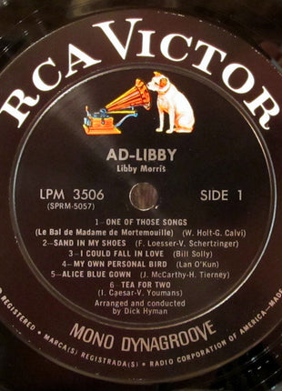 Libby Morris : Ad-Libby (LP, Album, Mono)