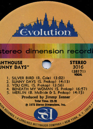 Lighthouse (2) : Sunny Days (LP, Album)