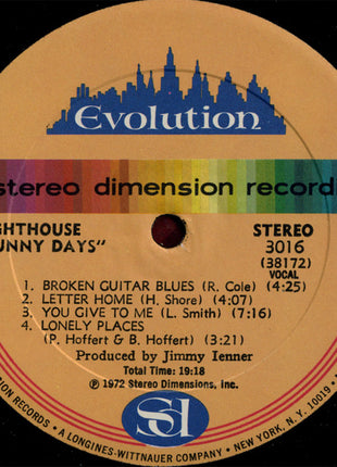 Lighthouse (2) : Sunny Days (LP, Album)