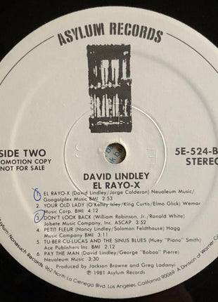 David Lindley : El Rayo-X (LP, Album, Promo, SP )