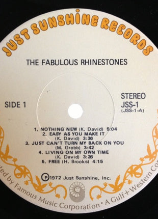 The Fabulous Rhinestones : The Fabulous Rhinestones (LP, Album, Scr)