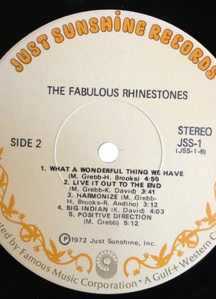 The Fabulous Rhinestones : The Fabulous Rhinestones (LP, Album, Scr)