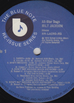 Milt Jackson : All-Star Bags (2xLP, Comp, Mono, Gat)
